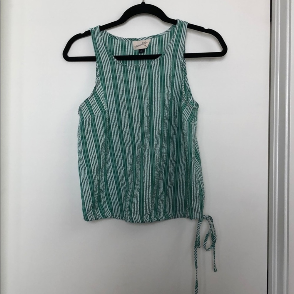 Green tank top